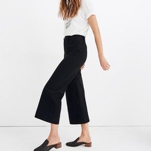 Madewell Emmett wide leg crop jeans